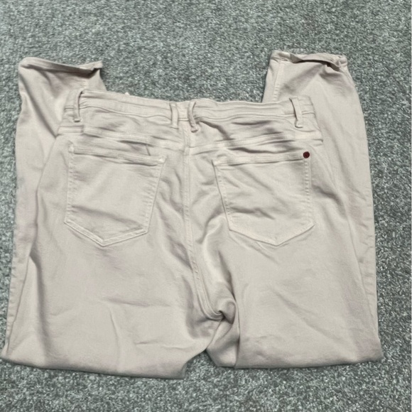 Spanx Jeans Women's Size 33 Pink The Slim-X Cropped Denim Stretchy High Rise - Picture 8 of 8